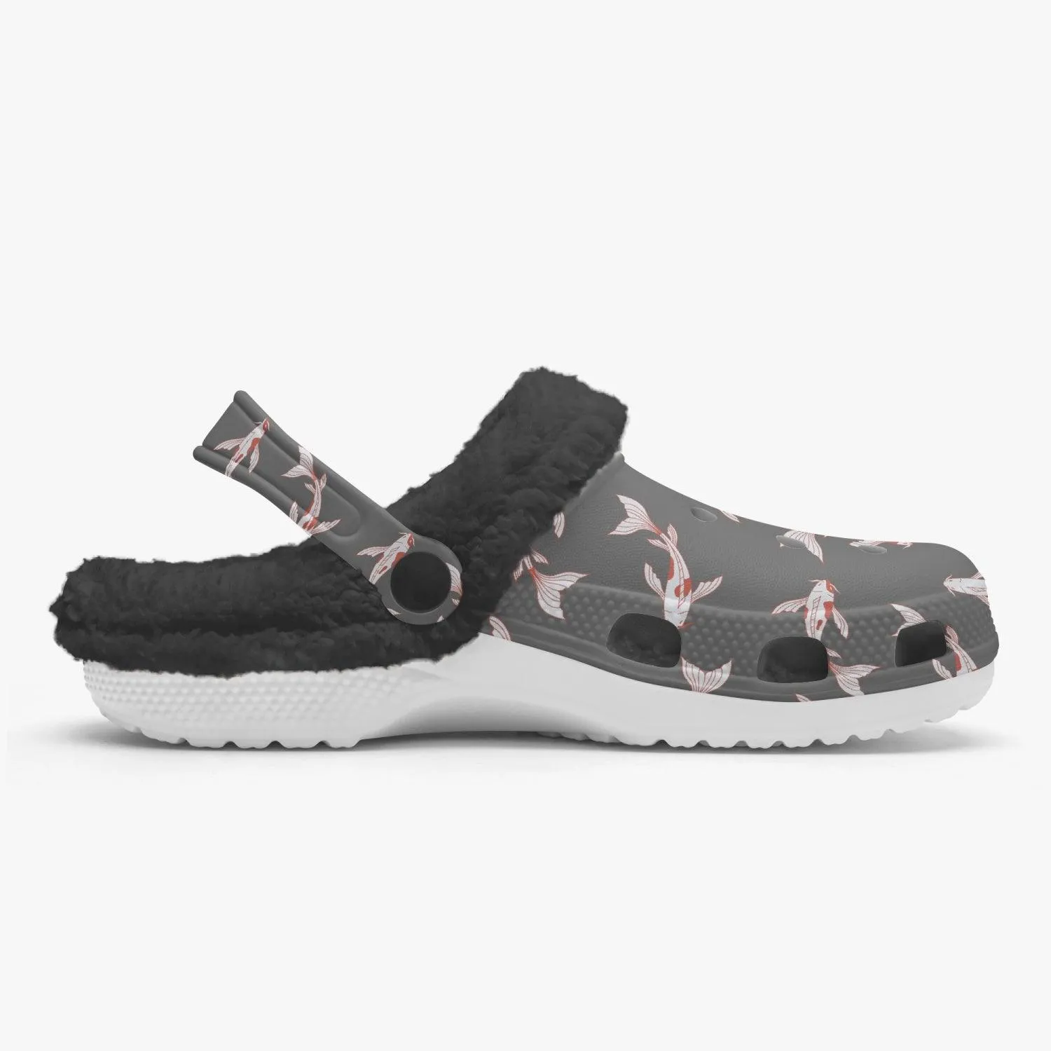 Koi Fish Winter Grey Clogs