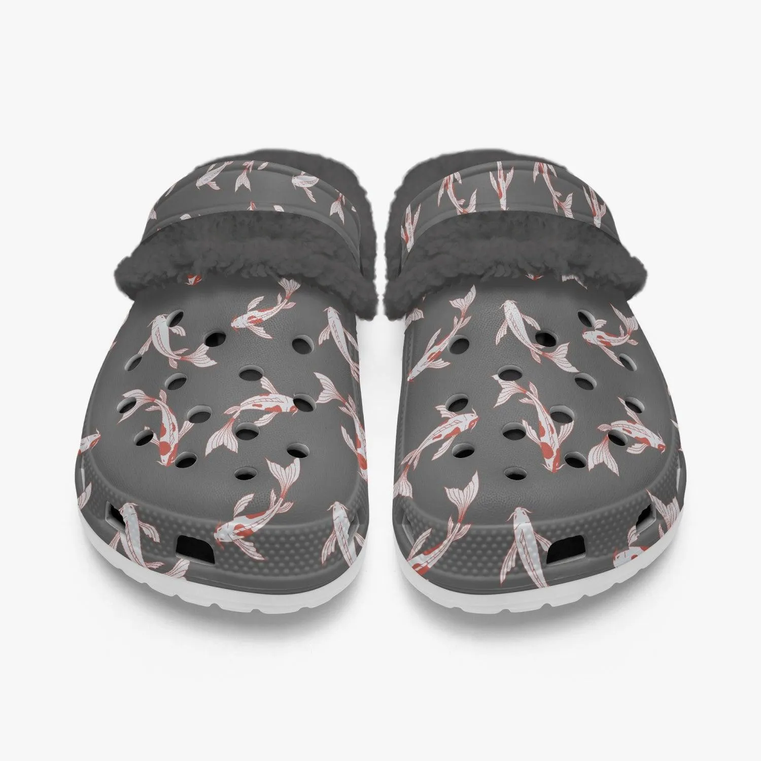 Koi Fish Winter Grey Clogs