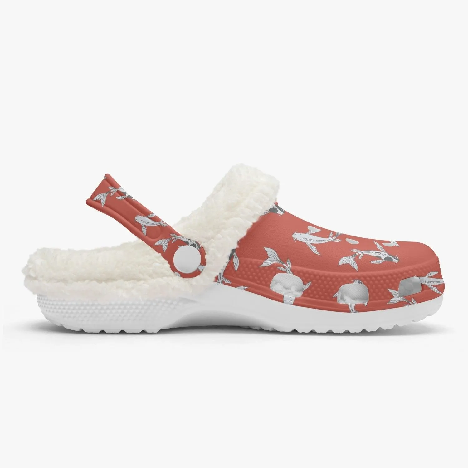Koi Fish Winter Red Clogs