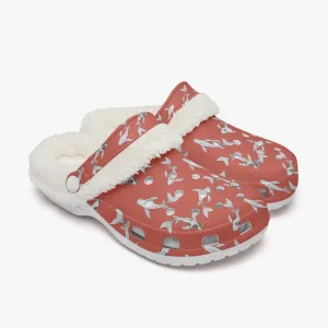 Koi Fish Winter Red Clogs