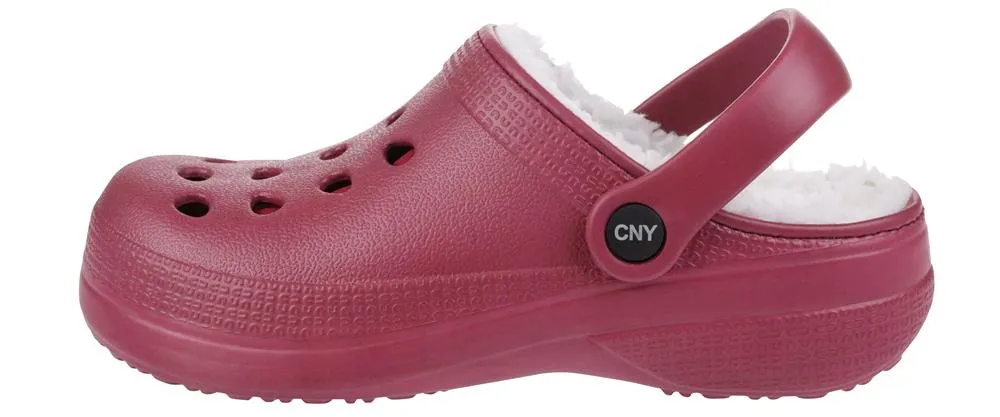 Ladies Injected EVA Clogs with Faux Berber Lining