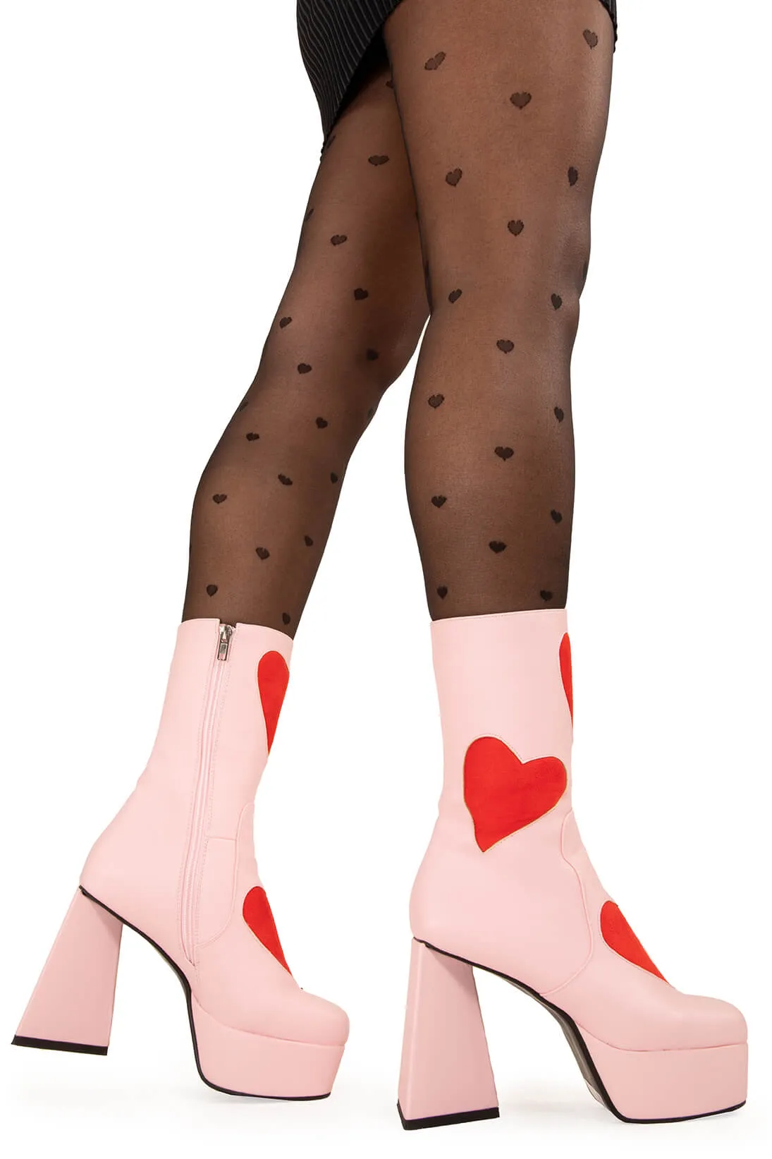 Letter To My Lover Platform Ankle Boots