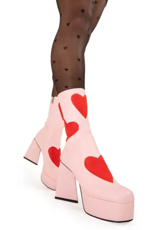 Letter To My Lover Platform Ankle Boots