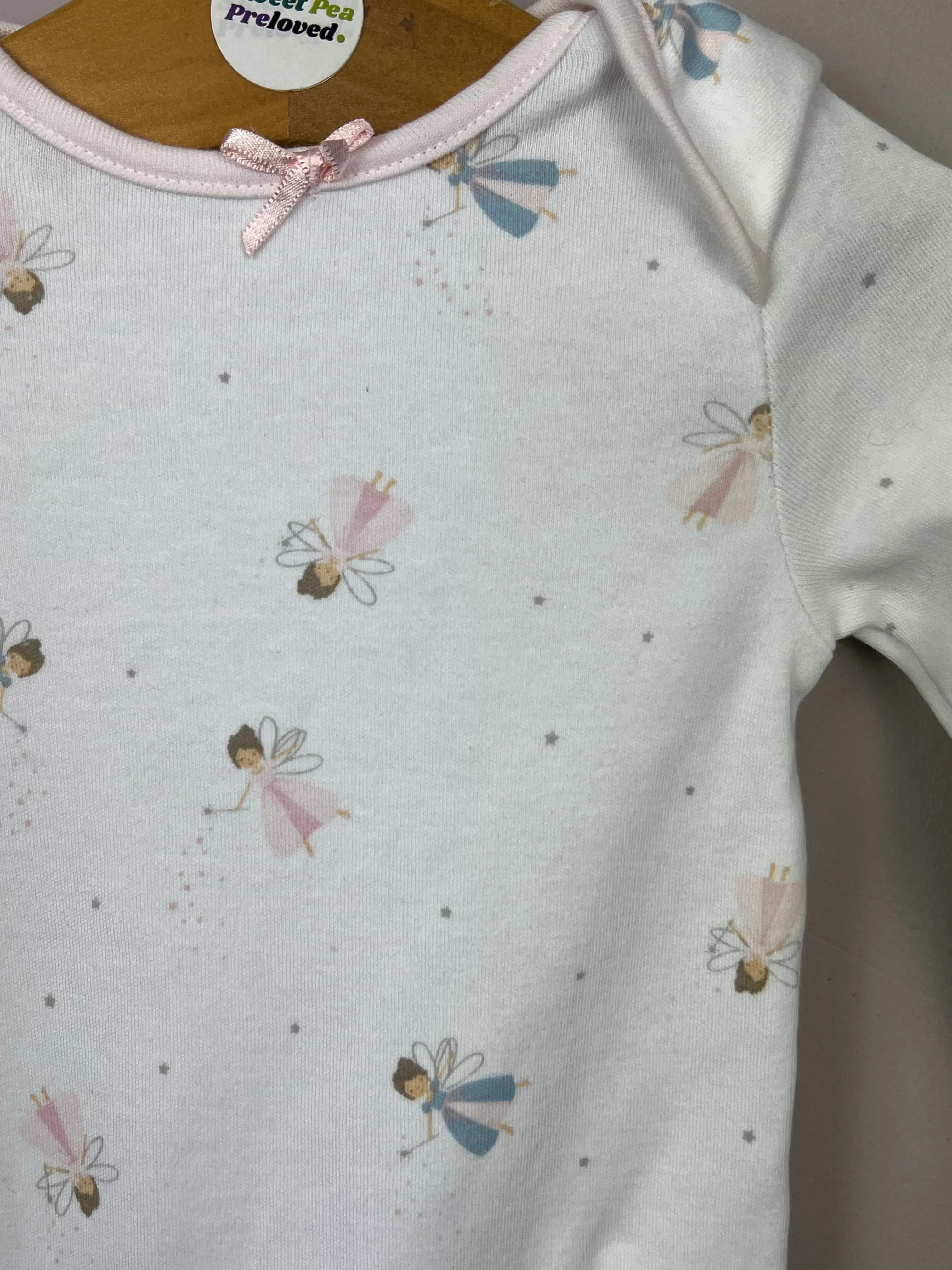 Little White Company fairy sleepsuit 0-3m