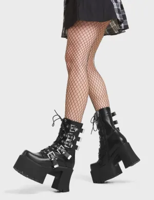 Me Likey Chunky Platform Ankle Boots