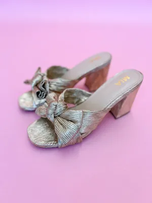 Mechelle Block Heel - Platinum