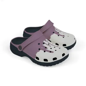Melted Plum - Drip Series - Kids Foam Clogs