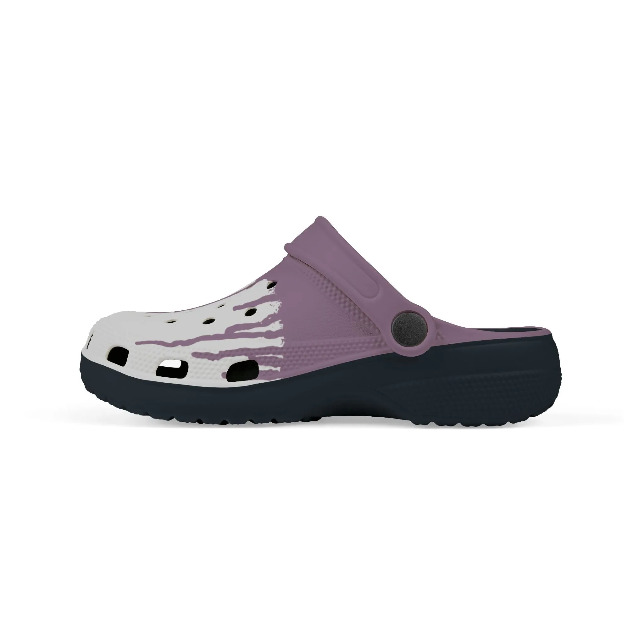 Melted Plum - Drip Series - Kids Foam Clogs