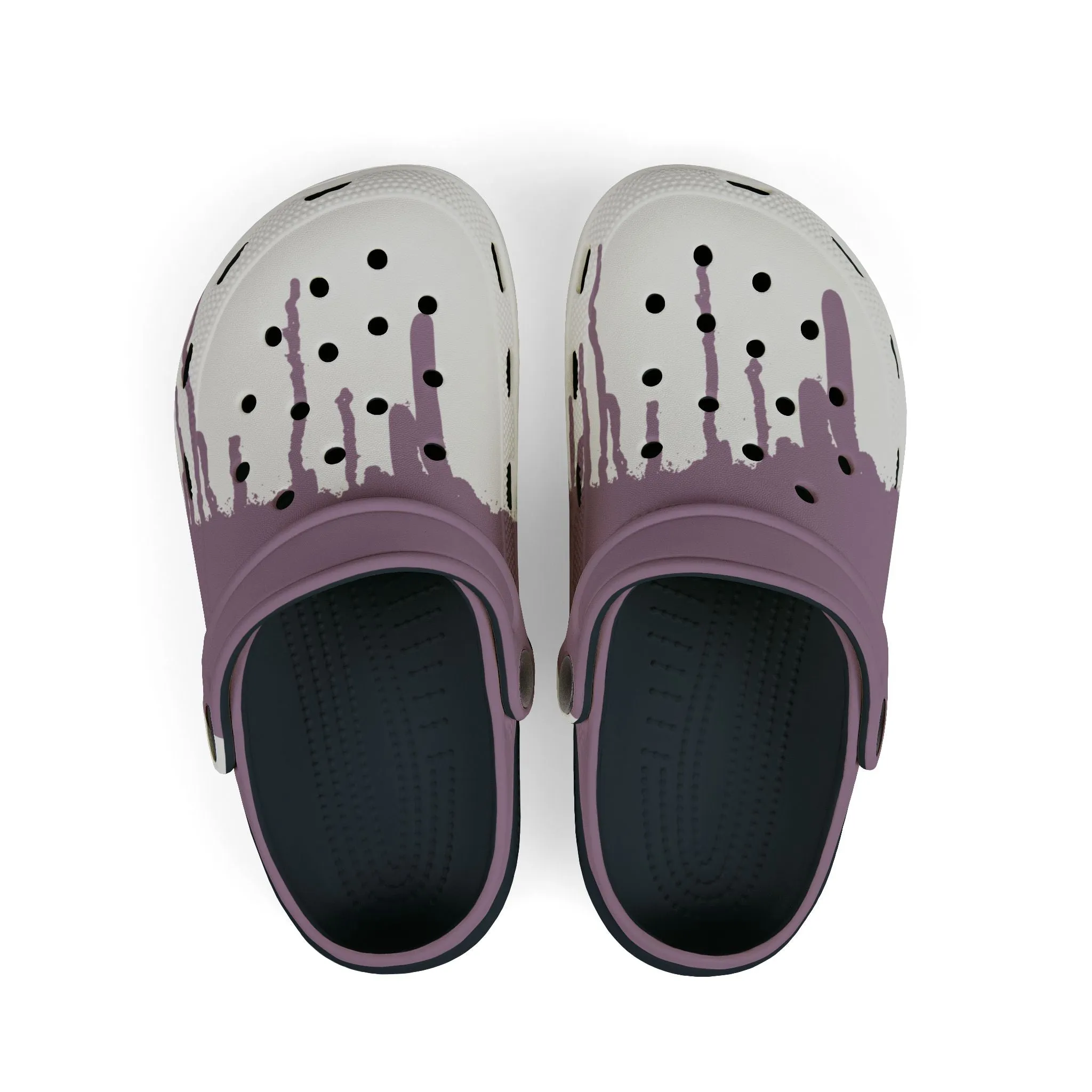 Melted Plum - Drip Series - Kids Foam Clogs
