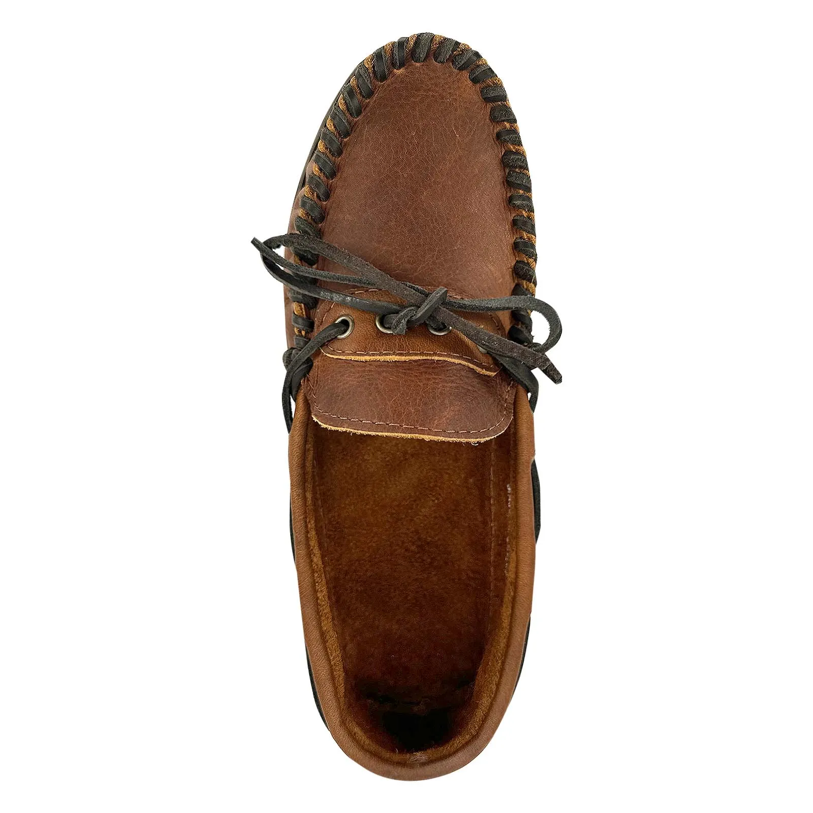 Men's Earthing Wide Leather Moccasin Shoes