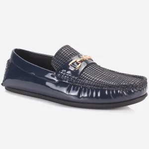 Men's "GAMMA" Textured Comfort Moccasins Shoes
