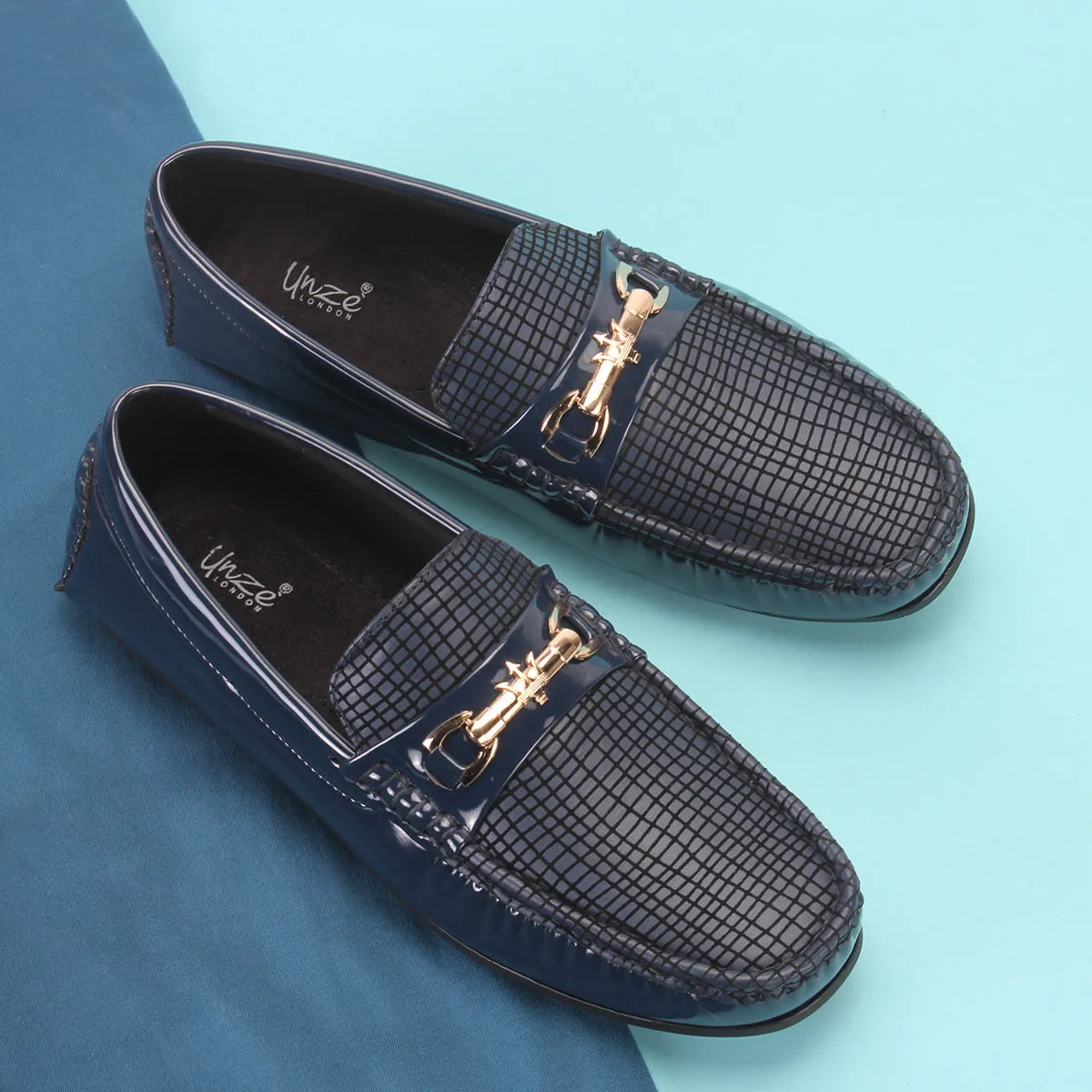 Men's "GAMMA" Textured Comfort Moccasins Shoes