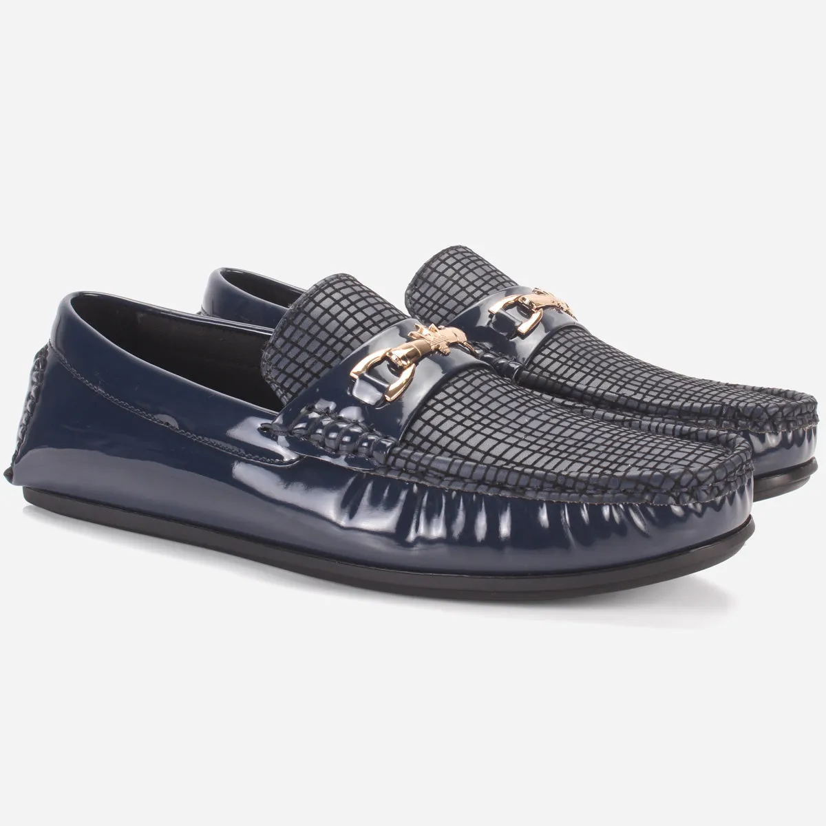 Men's "GAMMA" Textured Comfort Moccasins Shoes