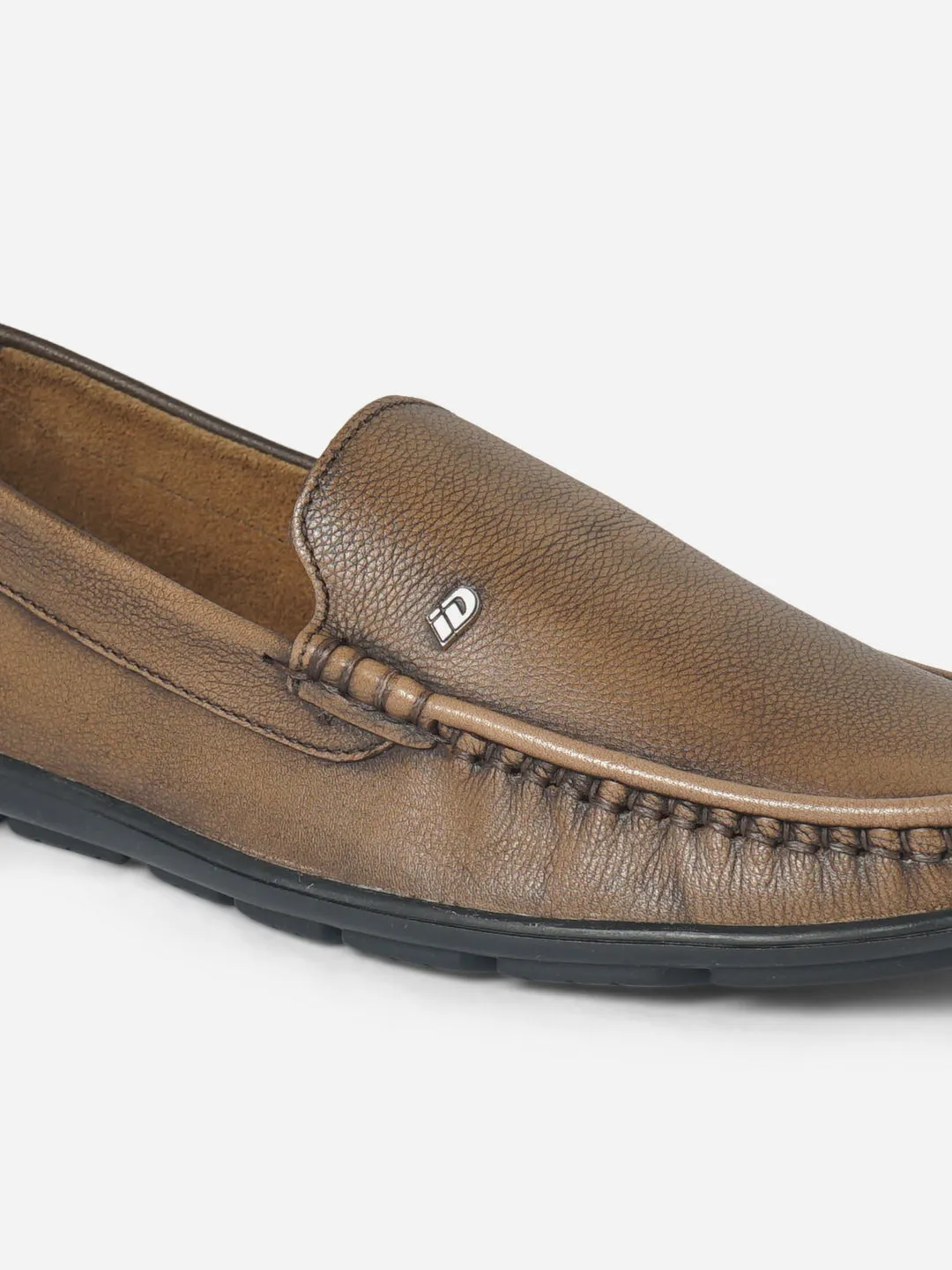 Men's Tan Moc Toe Comfort Fit Loafer (ID1064)