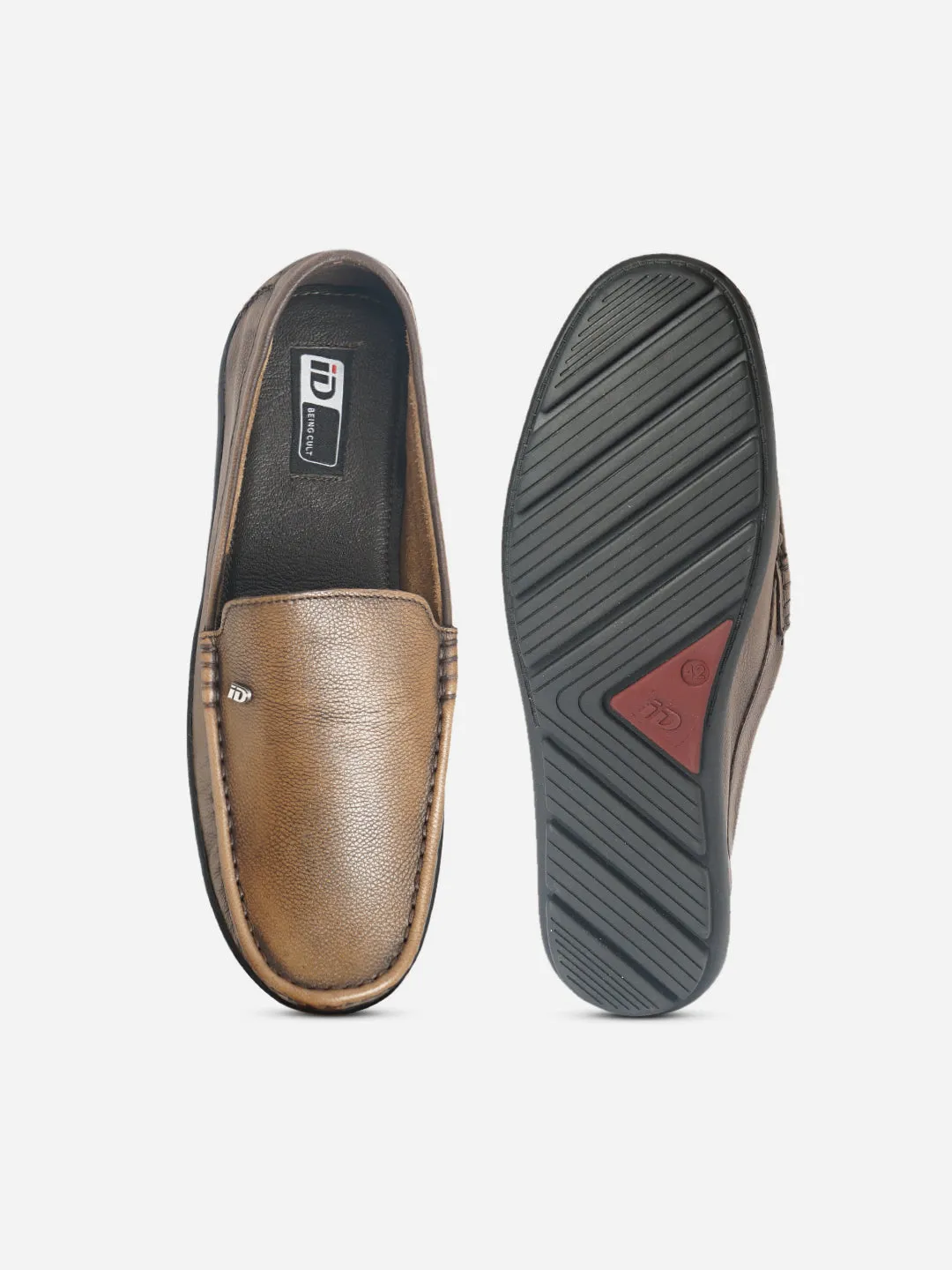 Men's Tan Moc Toe Comfort Fit Loafer (ID1064)