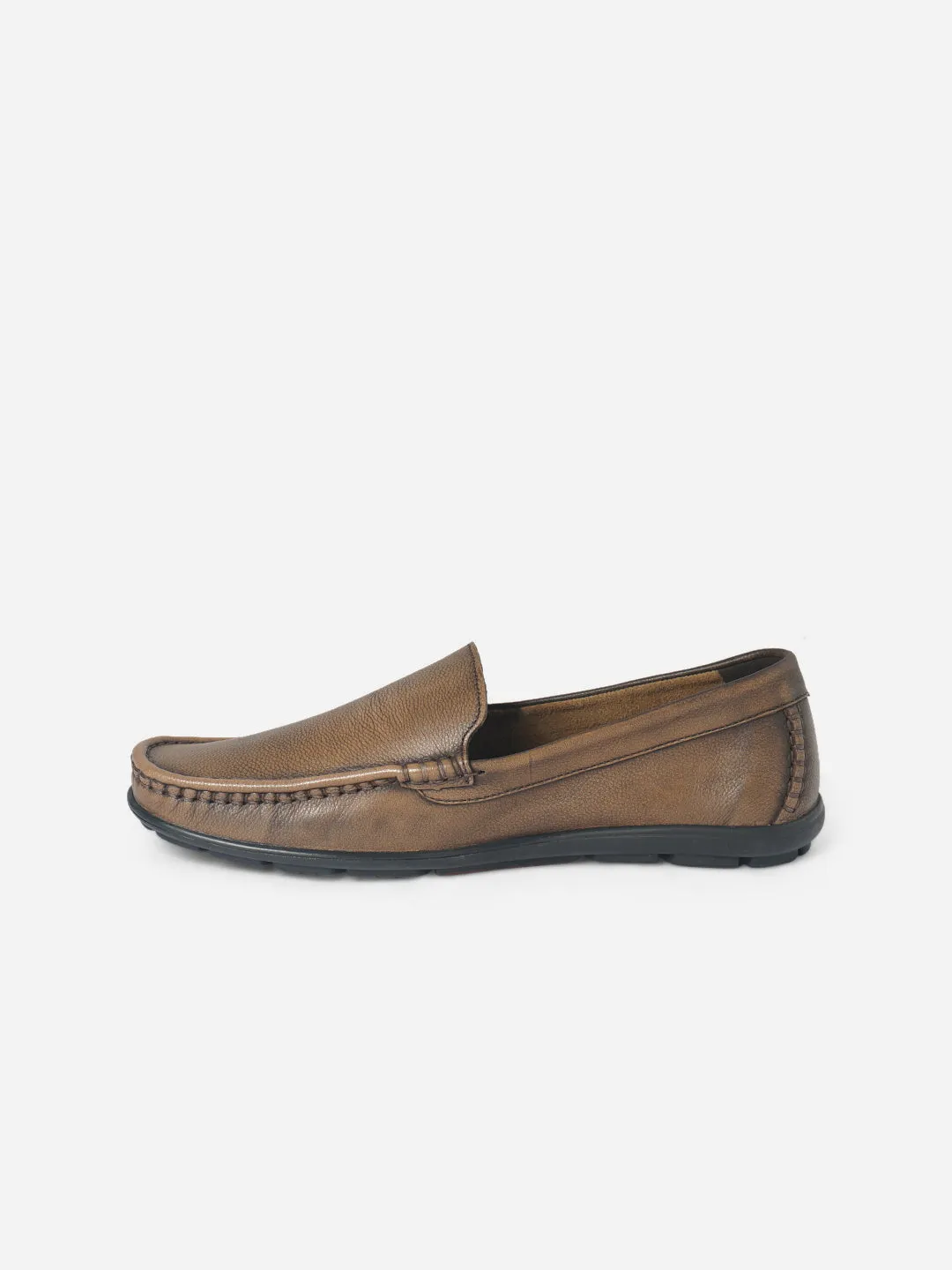 Men's Tan Moc Toe Comfort Fit Loafer (ID1064)