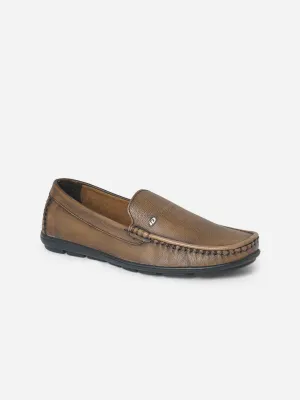 Men's Tan Moc Toe Comfort Fit Loafer (ID1064)