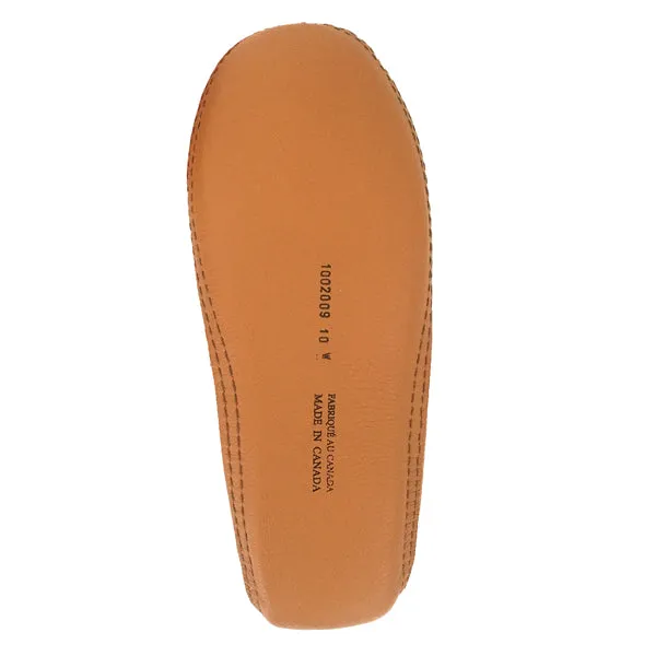 Men's Tan Wide Leather Moccasins
