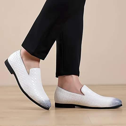 Men's Woven Smoking Loafers