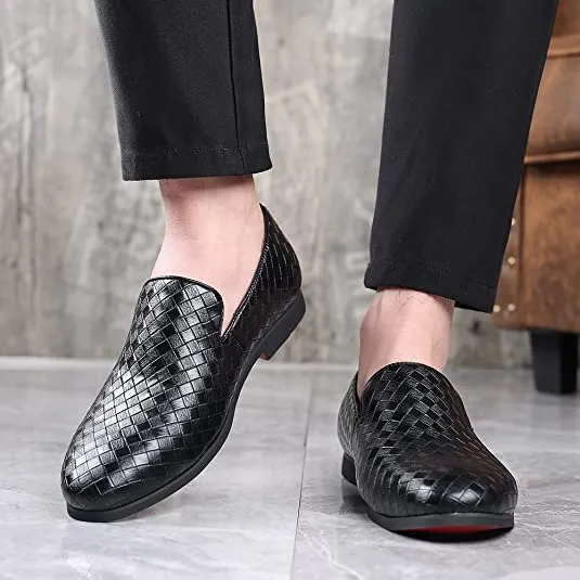 Men's Woven Smoking Loafers