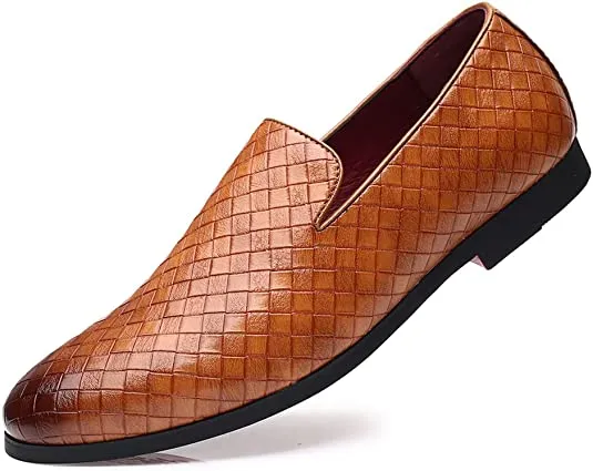 Men's Woven Smoking Loafers