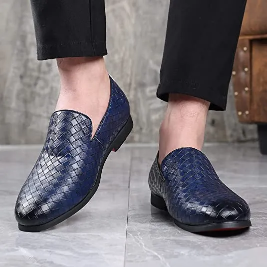 Men's Woven Smoking Loafers