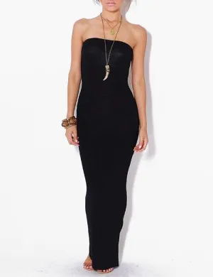 Minimal Bardot Bodycon Maxi