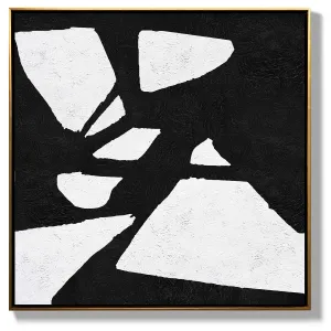 Minimal Black and White Painting MN74A