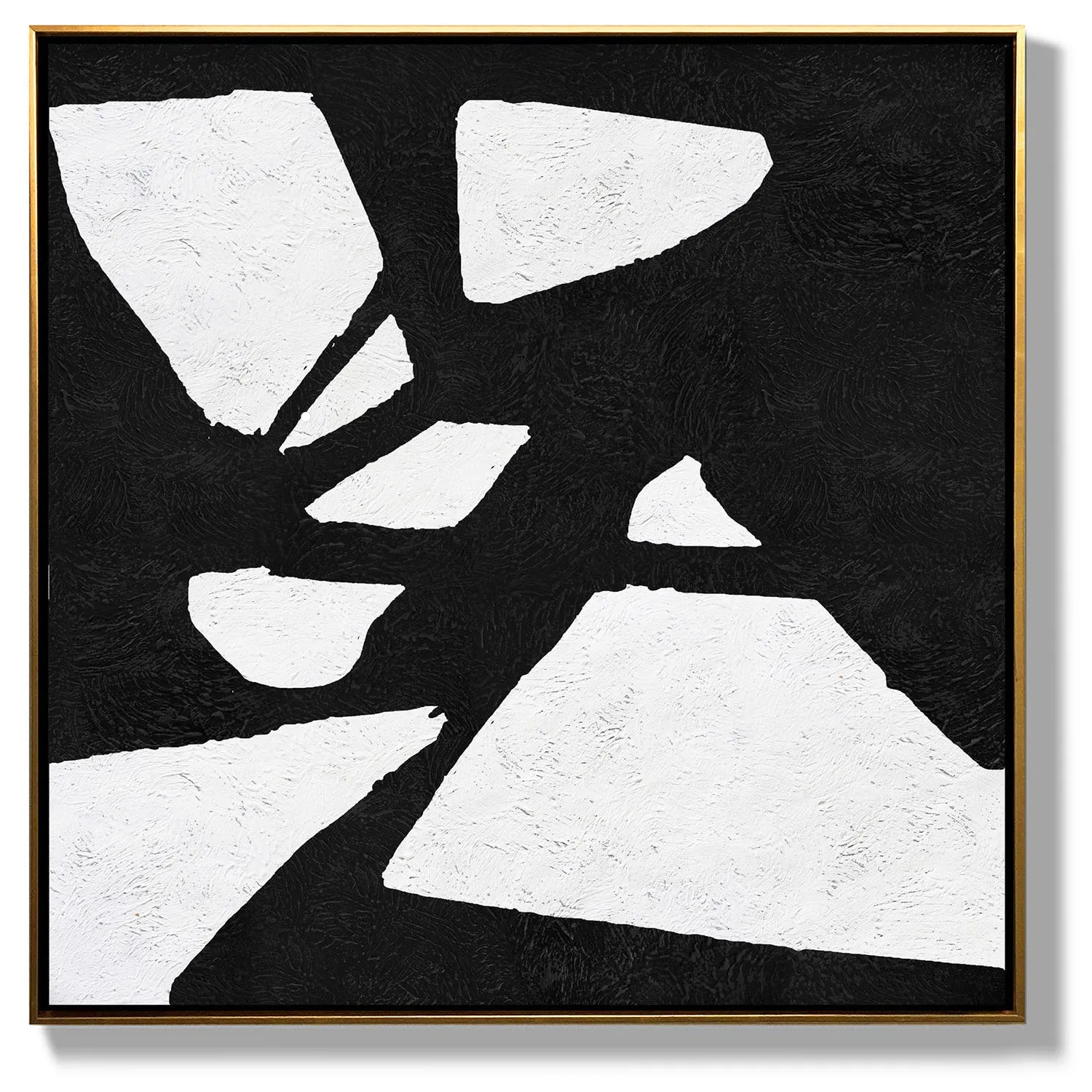 Minimal Black and White Painting MN74A
