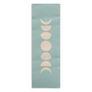 Minimal Moon Phases Sage Yoga Towel