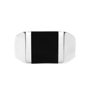 Minimal Onyx 925 Ring