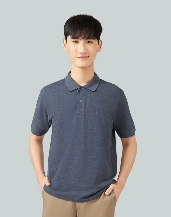 Minimal Polo™ - Heather Navy [Bundle]