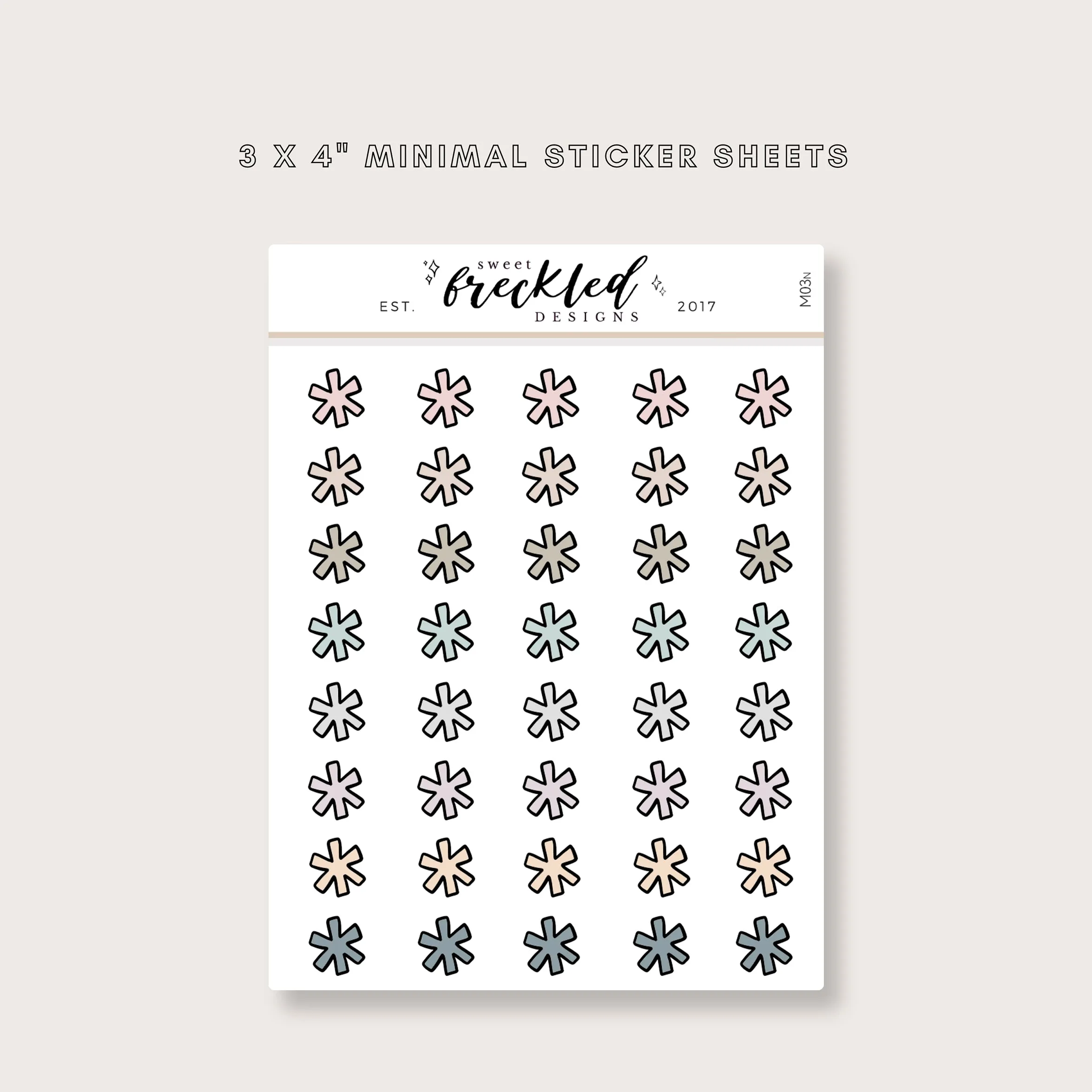 MInimalistic Mini Asterisk (3 Colors Available)