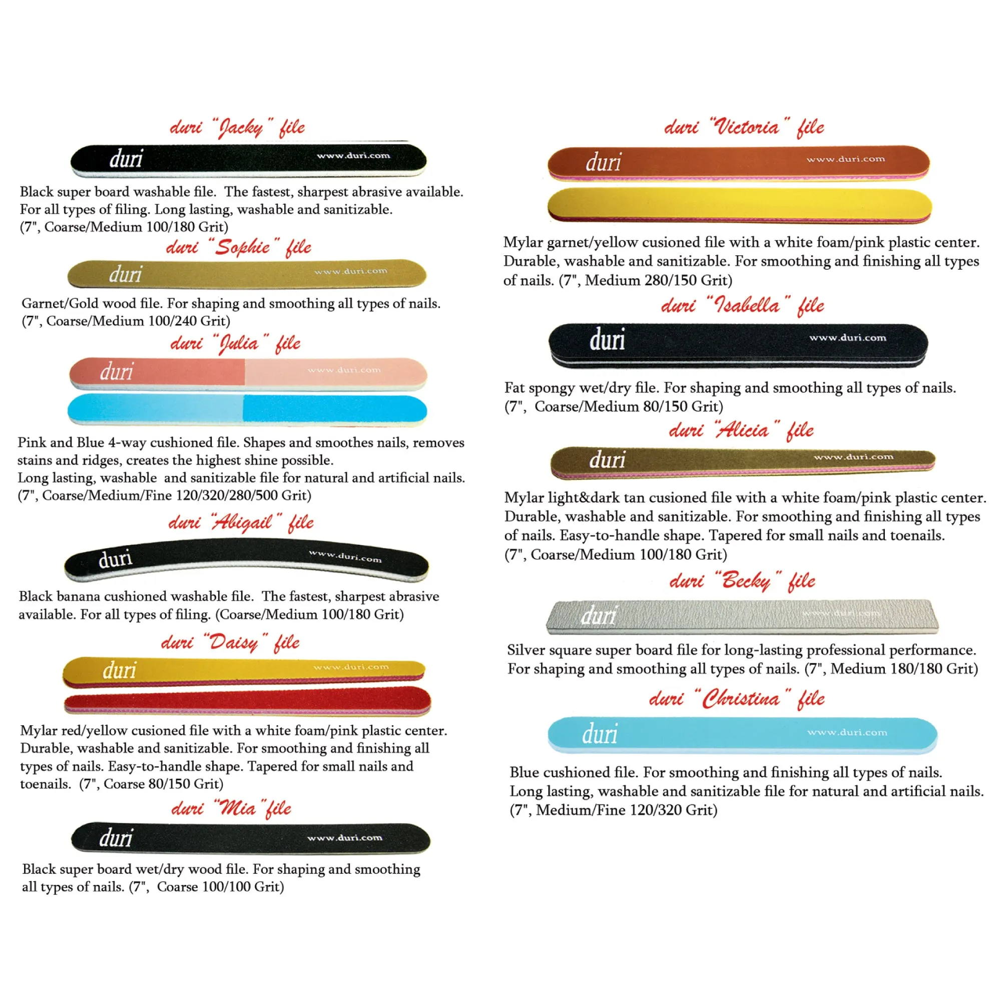 Nail File "Christina" (50 piece bundle)