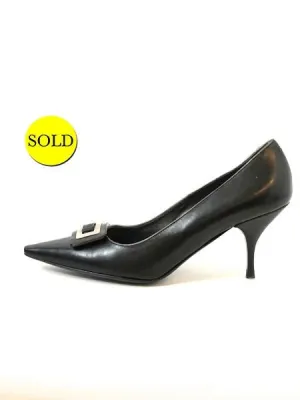 NEW Prada Buckle Pump Size 41 It (11 Us)