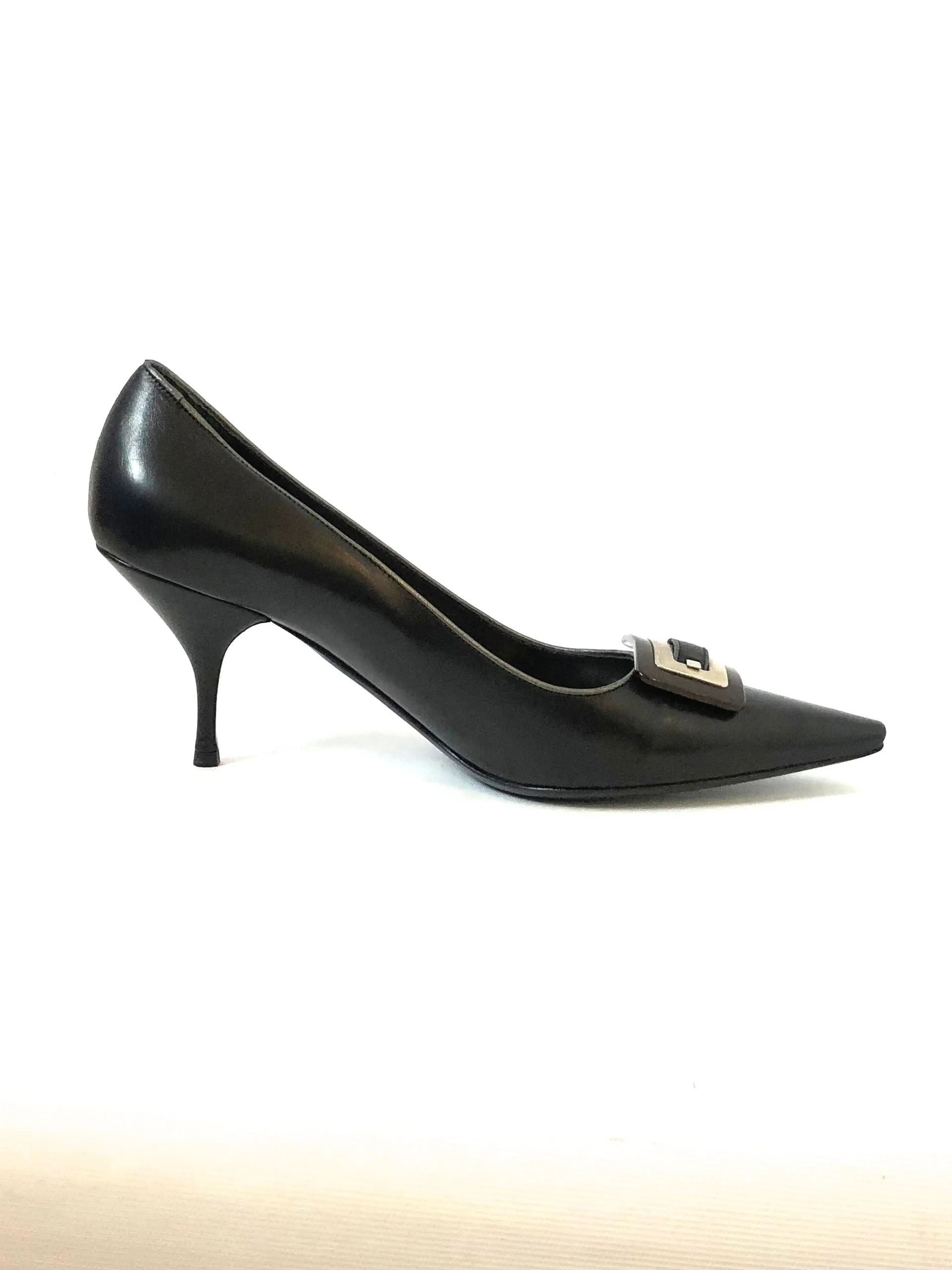NEW Prada Buckle Pump Size 41 It (11 Us)