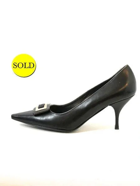 NEW Prada Buckle Pump Size 41 It (11 Us)