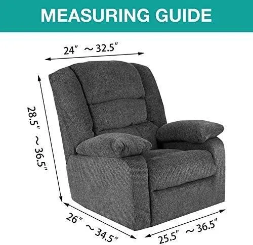 NEW Stretch Recliner Chair Cover Recliner Covers Slipcovers 1-Piece Durable Soft Jacquard Sofa Furniture Cover Form Fit Stylish Recliner Slipcover/Protector, Machine Washable, Natural