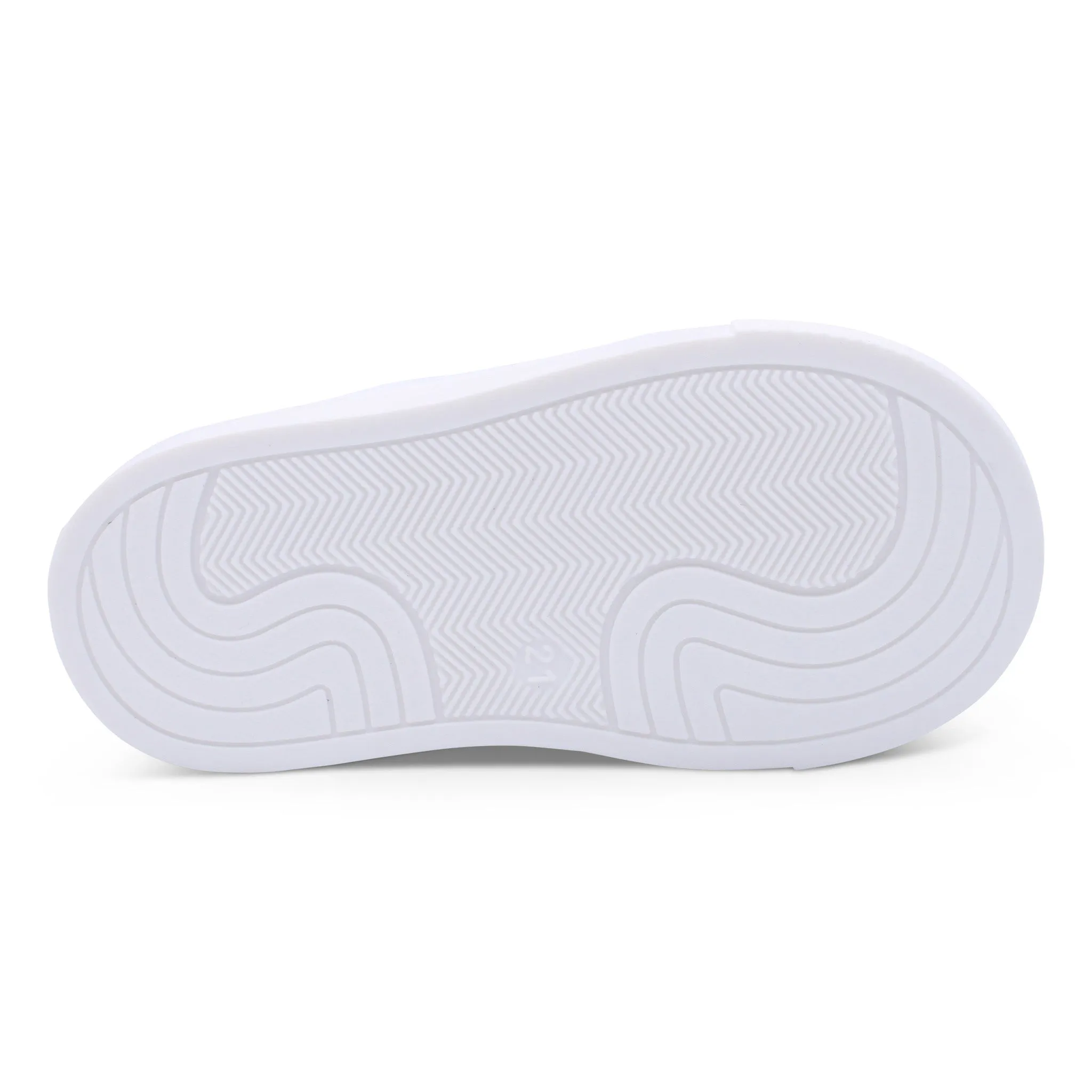 'Nico' Boys White Leather with Beige Suede Trainers