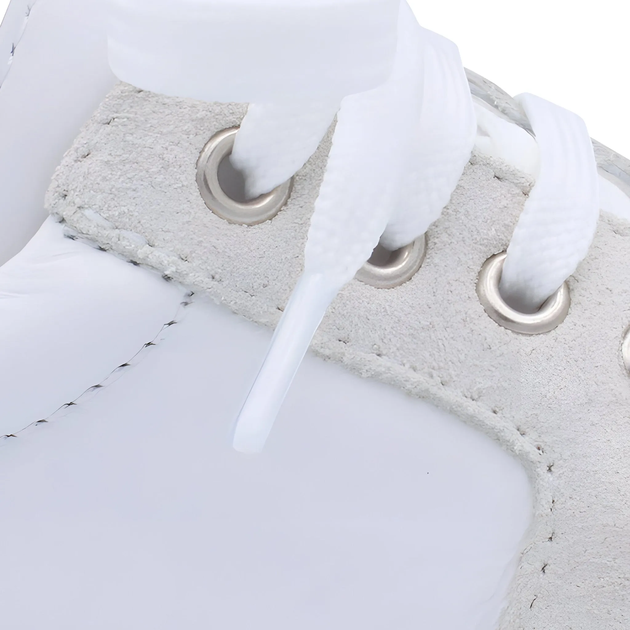 'Nico' Boys White Leather with Beige Suede Trainers