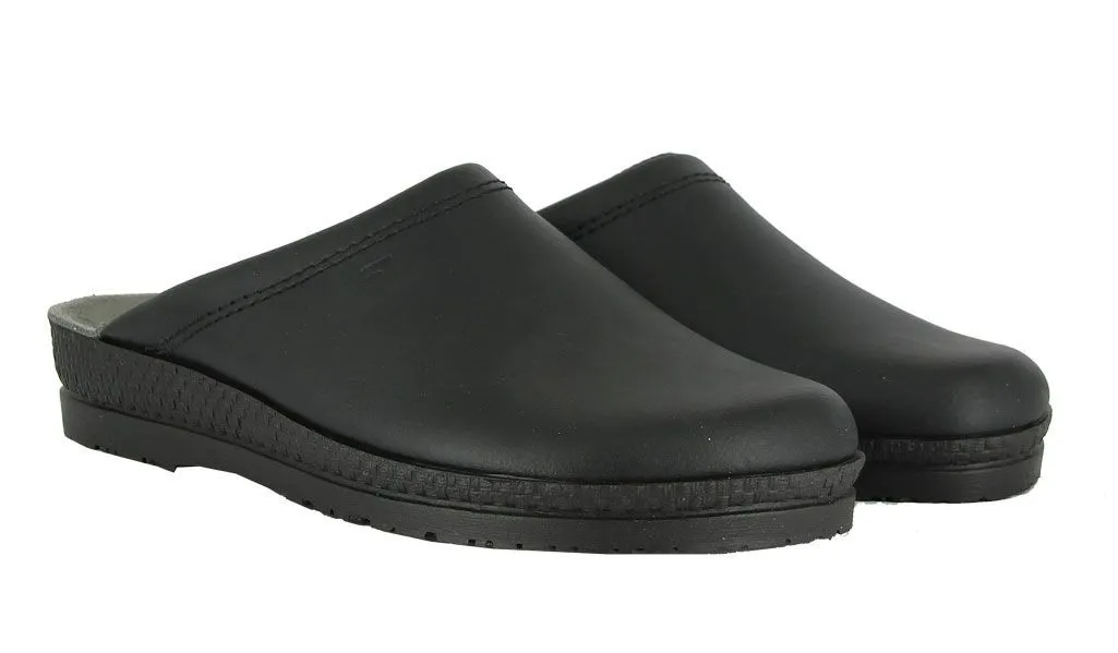 'Nuestadt' men's wide fit (H) clogs - Black