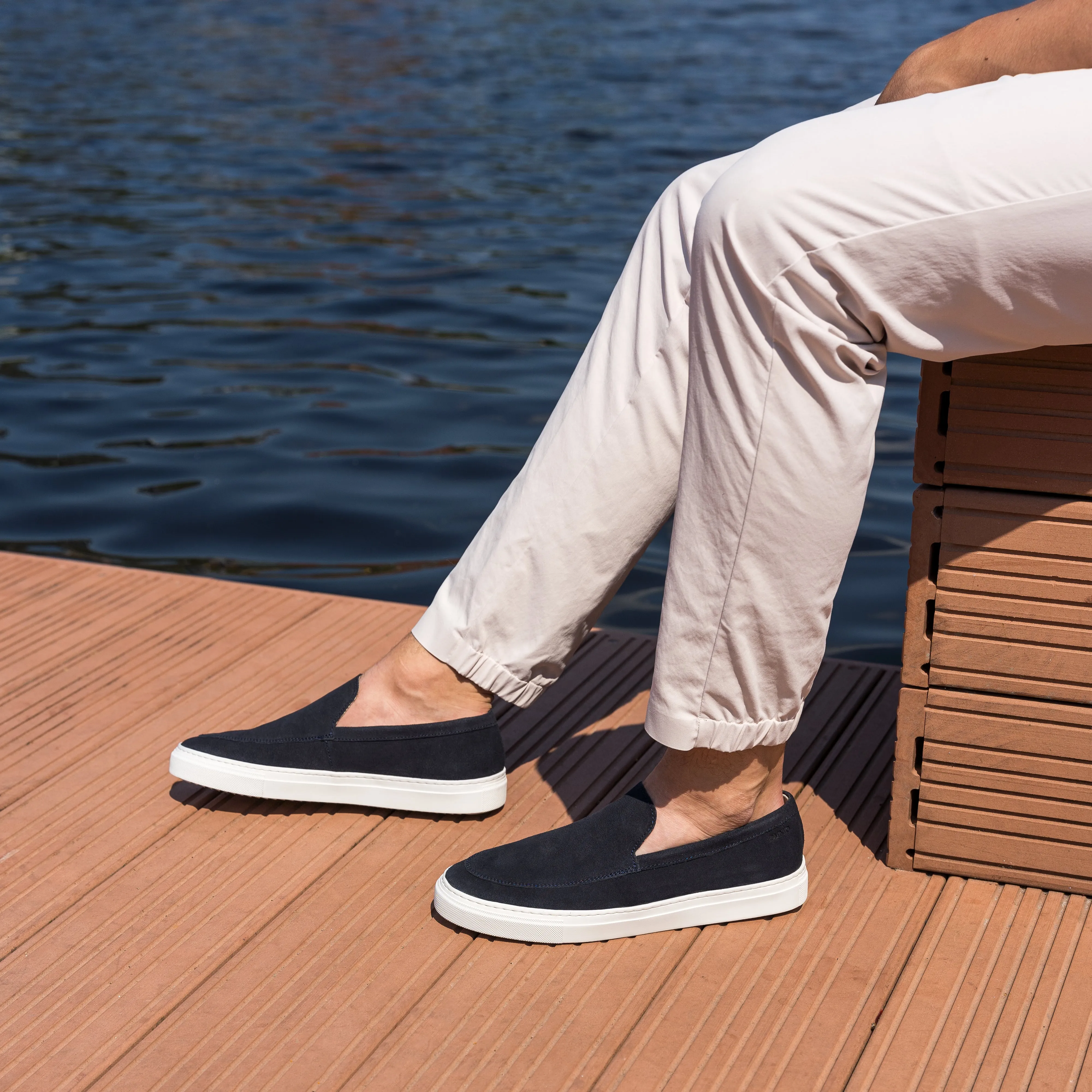 Omnio Malton Loafer Super Blue Suede