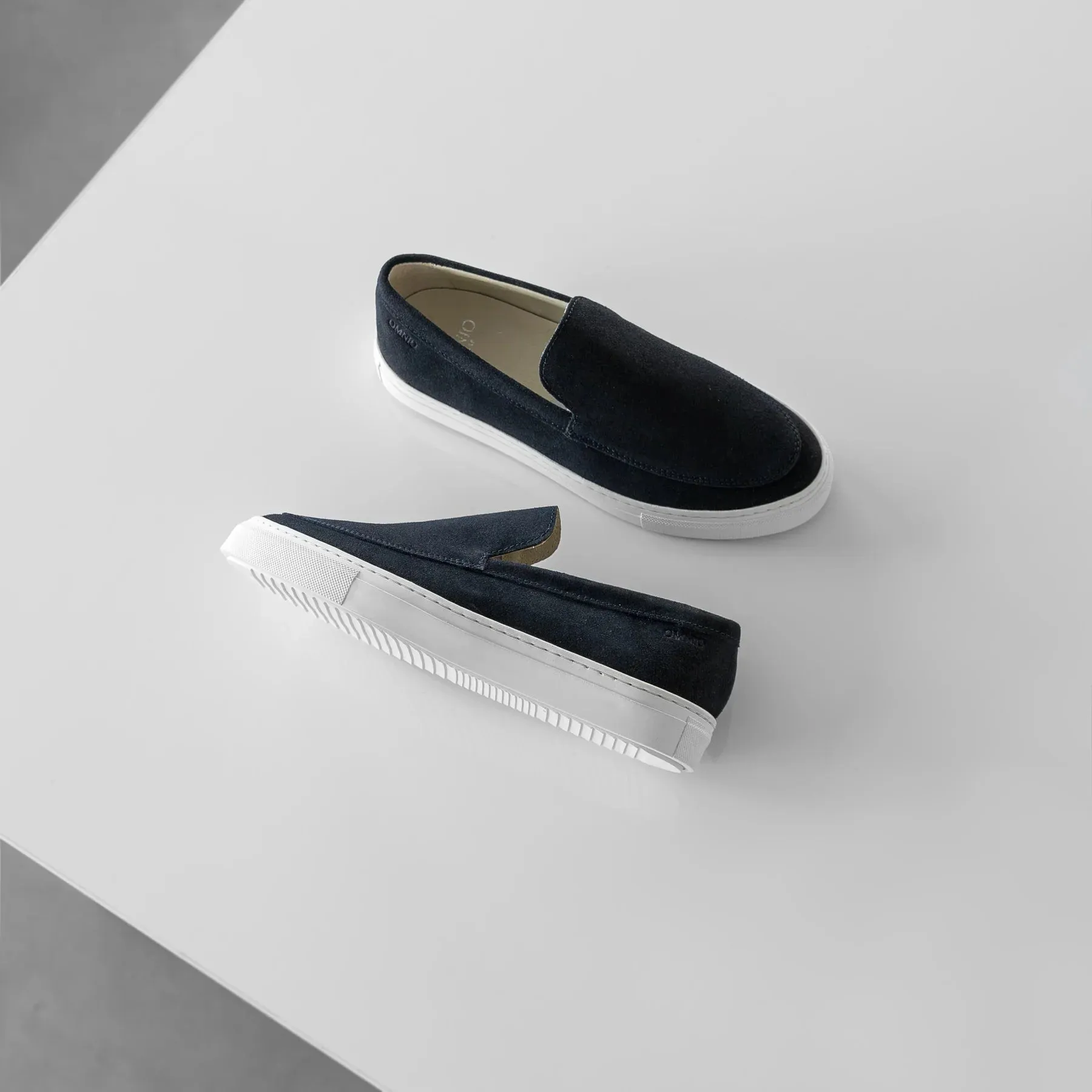 Omnio Malton Loafer Super Blue Suede