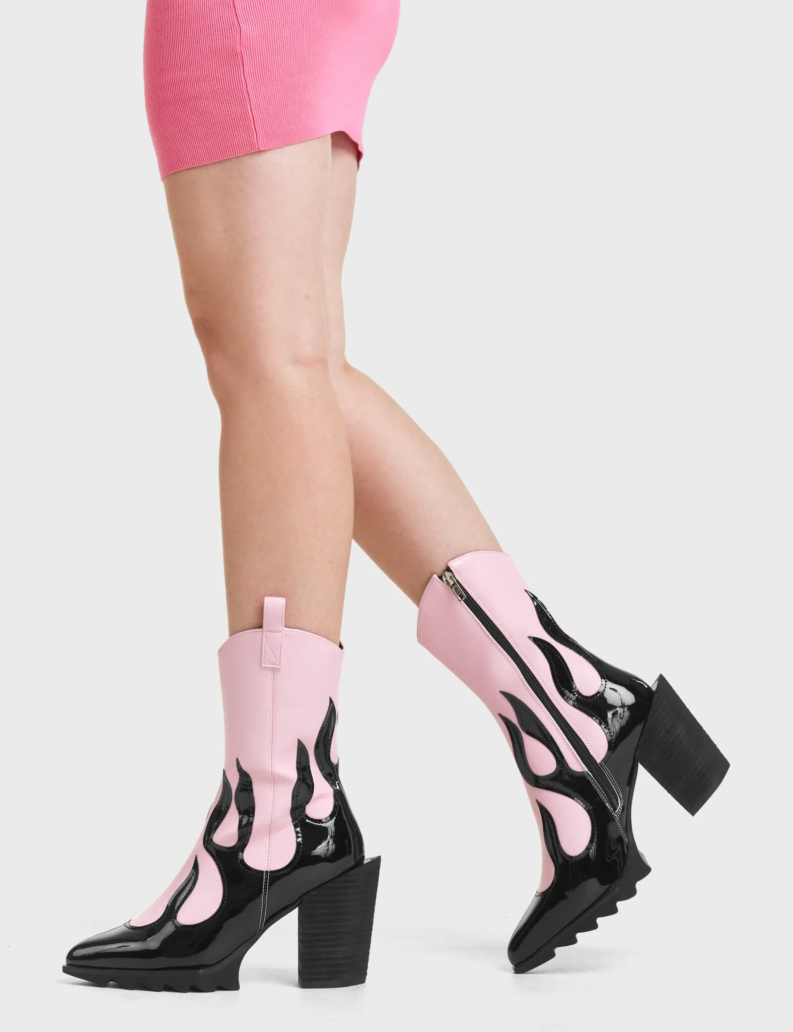 On Fire Western Ankle Boots