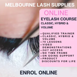 ONLINE Eyelash Training with Kit - Classic, Hybrid & Premade Volume