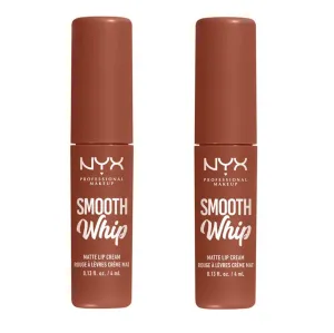 Pack of 2 NYX Professional Makeup Smooth Whip Matte Lip Cream, Faux Fear WMLC06