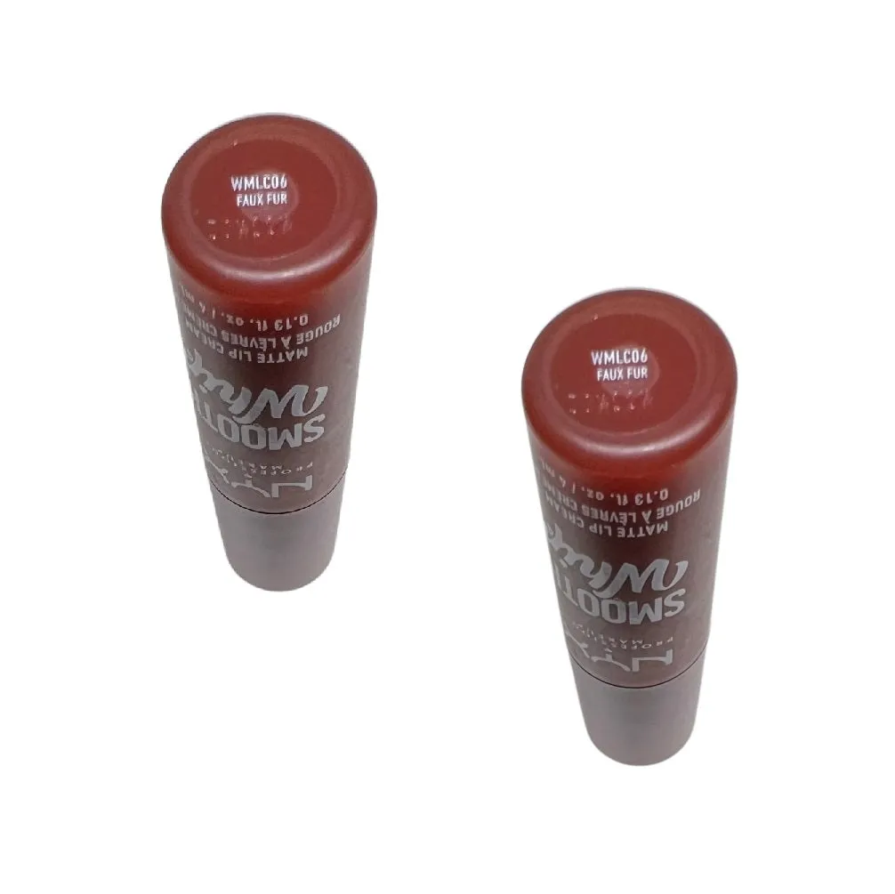 Pack of 2 NYX Professional Makeup Smooth Whip Matte Lip Cream, Faux Fear WMLC06