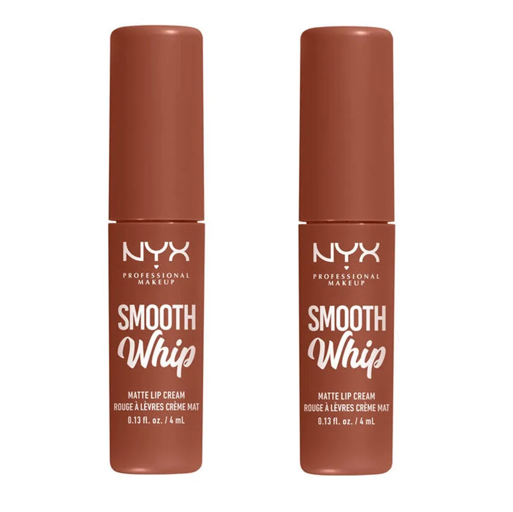 Pack of 2 NYX Professional Makeup Smooth Whip Matte Lip Cream, Faux Fear WMLC06