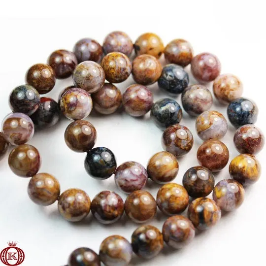 Pietersite Beads Smooth Round