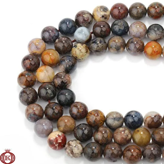 Pietersite Beads Smooth Round